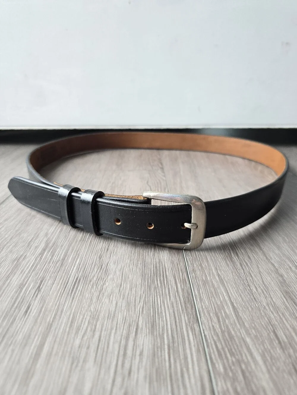 USPS Postal Uniform Belt Black Genuine Top Grain Leather Letter Carrier Size 42